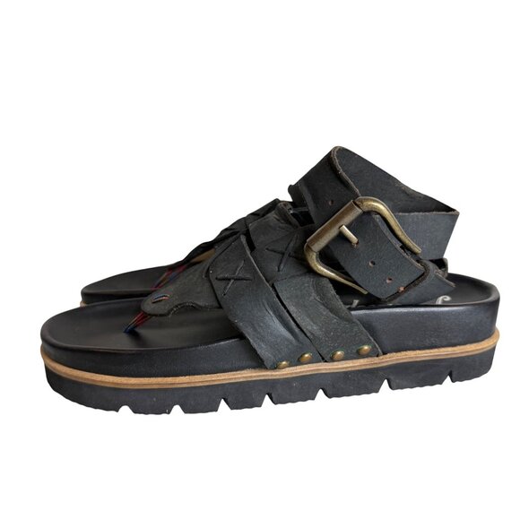 Free People Valencia‎ Wrap Black Sandals 41 - Picture 3 of 6